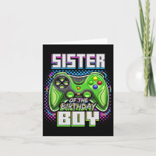 Of The Birthday Boy Matching Family Video Game Par Card
