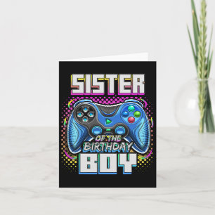 Of The Birthday Boy Matching Family Video Game Par Card