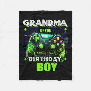 Of The Birthday Boy Matching Family Video Game Par Fleece Blanket