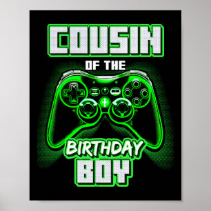 Of The Birthday Boy Matching Family Video Game Par Poster