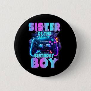 Of The Birthday Boy Matching Video Game Birthday 1 6 Cm Round Badge