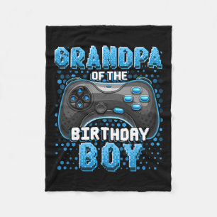 Of The Birthday Boy Matching Video Game Birthday 3 Fleece Blanket