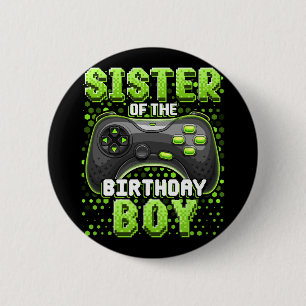 Of The Birthday Boy Matching Video Game Birthday 5 6 Cm Round Badge