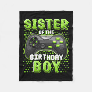 Of The Birthday Boy Matching Video Game Birthday 5 Fleece Blanket
