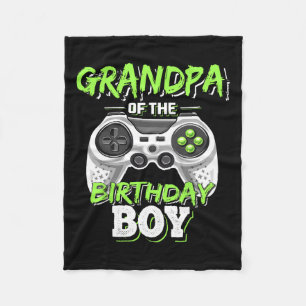 Of The Birthday Boy Matching Video Game Birthday 5 Fleece Blanket