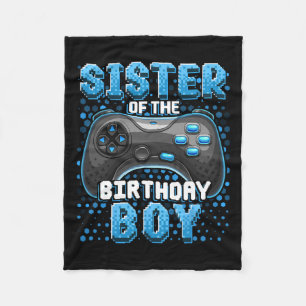 Of The Birthday Boy Matching Video Game Birthday 6 Fleece Blanket