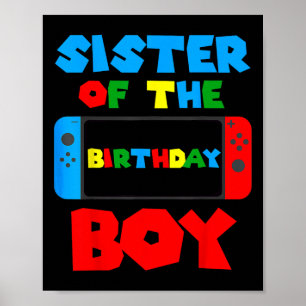 Of The Birthday Boy Matching Video Game Birthday 8 Poster
