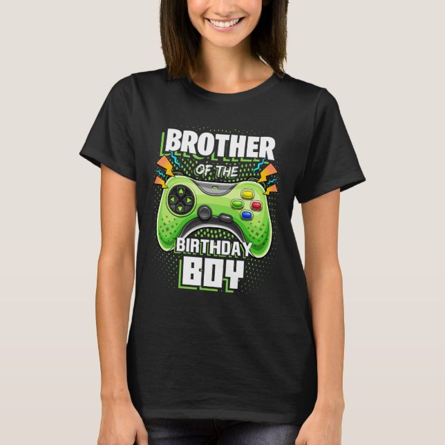 Of The Birthday Boy Matching Video Game Birthday 8 T-Shirt (Front)