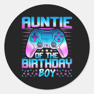 Of The Birthday Boy - Matching Video Game Birthday Classic Round Sticker
