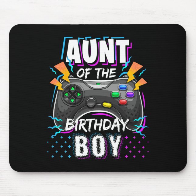 Of The Birthday Boy Matching Video Game Birthday G Mouse Mat (Front)