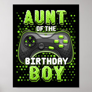 Of The Birthday Boy Matching Video Game Birthday G Poster