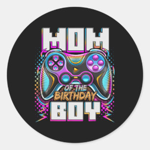 Of The Birthday Boy Matching Video Game Birthday P Classic Round Sticker