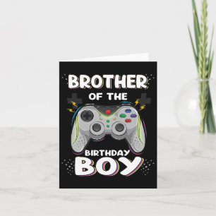 Of The Birthday Boy Matching Video Gamer Game Part Card
