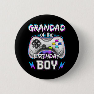 Of The Birthday Boy Video Game B-day Top Gamer Par 6 Cm Round Badge