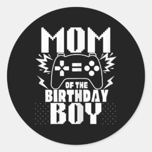 Of The Birthday Boy Video Game Controller Theme Te Classic Round Sticker