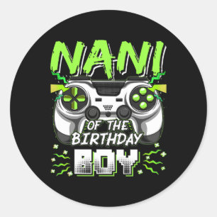 Of The Birthday Boy Video Game Family Matching 1 Classic Round Sticker