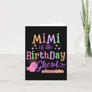 Of The Birthday Ghoul Cute Halloween Spooky Ghost Card