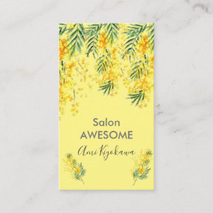 of the brilliant mimosa flowers business card