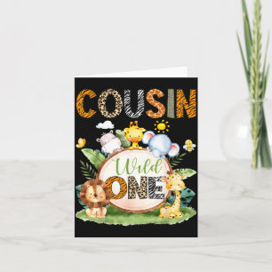 Of The Cousin Wild Birthday Jungle Safari Card