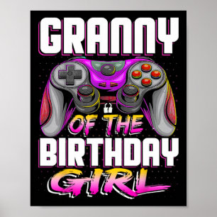 Of The Gamer Girl Matching Video Game Birthday Poster