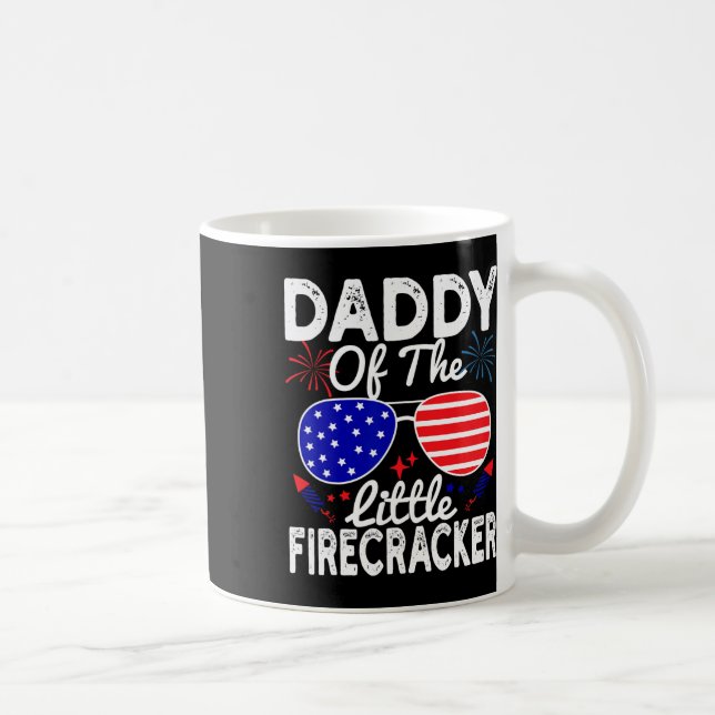 Of The Little Firecracker Funny 4th Of July Father Coffee Mug (Right)