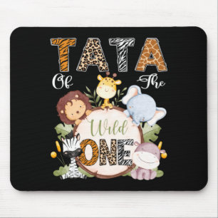 Of The Wild One 1st Birthday Safari Woodland Mouse Mat