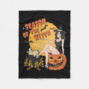 Of The Witch Halloween Samhain 1 Fleece Blanket