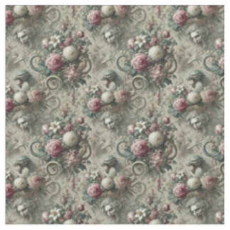 Of Tone & Tail – Gothic Dense Tile Fabric