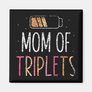 Of Triplets Mothers Day Mummy Mother Mama Mother's Magnet