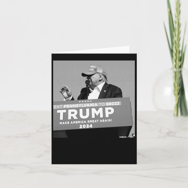 Of Trump Bullet Mid Air  Card (Front)