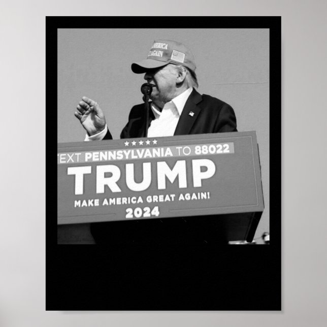 Of Trump Bullet Mid Air  Poster (Front)