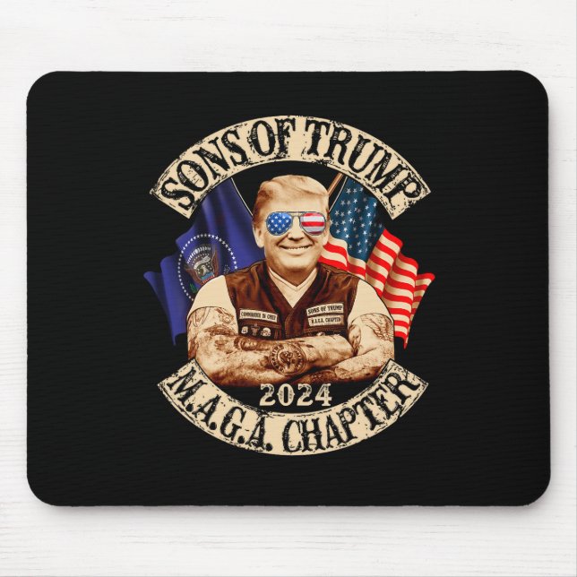 Of Trump Maga Chapter 2024 Funny  Mouse Mat (Front)