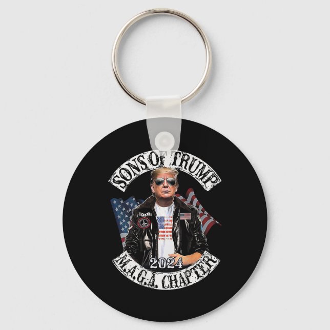 Of Trump Maga Chapter 2024 (on Back)  Key Ring (Front)