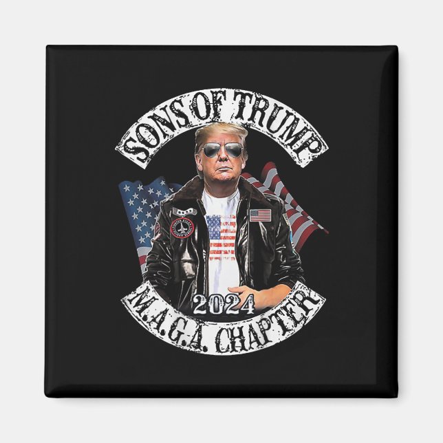 Of Trump Maga Chapter 2024 (on Back)  Magnet (Front)