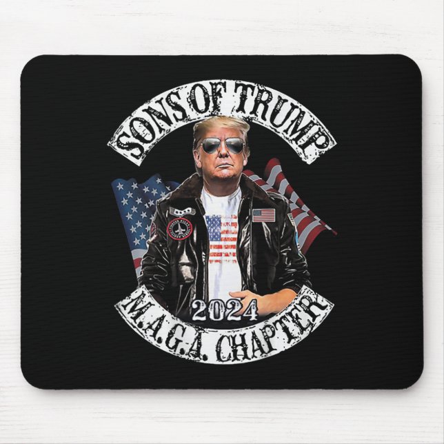 Of Trump Maga Chapter 2024 (on Back)  Mouse Mat (Front)