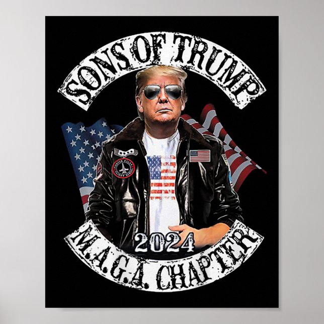 Of Trump Maga Chapter 2024 (on Back)  Poster (Front)