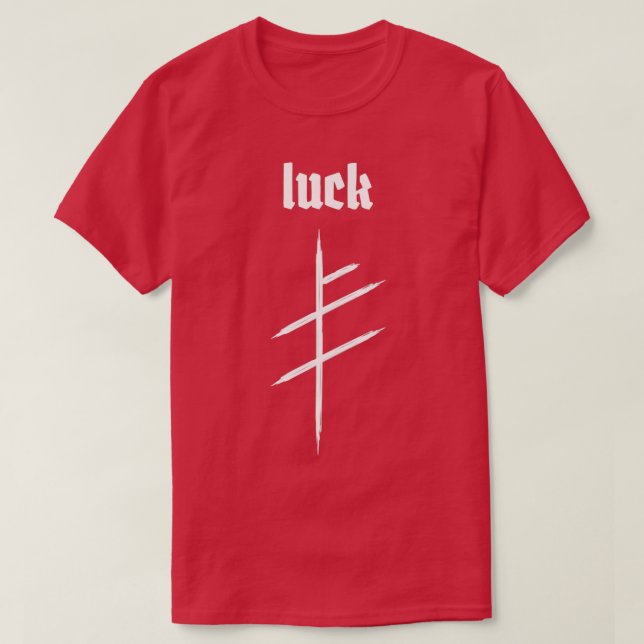 of Viking Runes LUCK T-Shirt (Design Front)