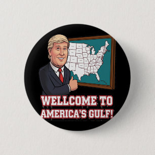 Of Wellcome Gulf Of United States Of America  6 Cm Round Badge