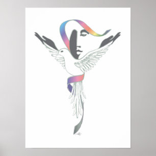 Of Woman, White Dove Poster