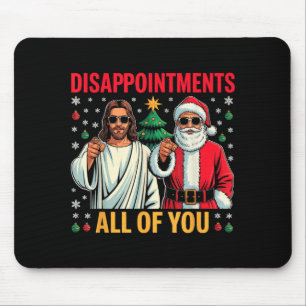 Of You Disappointments All Jesus Christmas Retro Mouse Mat