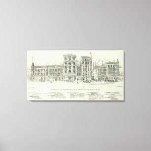 O'Farrell North side Grant and Stockton Canvas Print