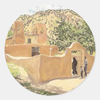 Oferta Para San Esquipula by Walter Ufer Classic Round Sticker