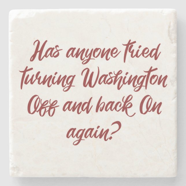 Off and On! REBOOT! Stone Coaster (Front)