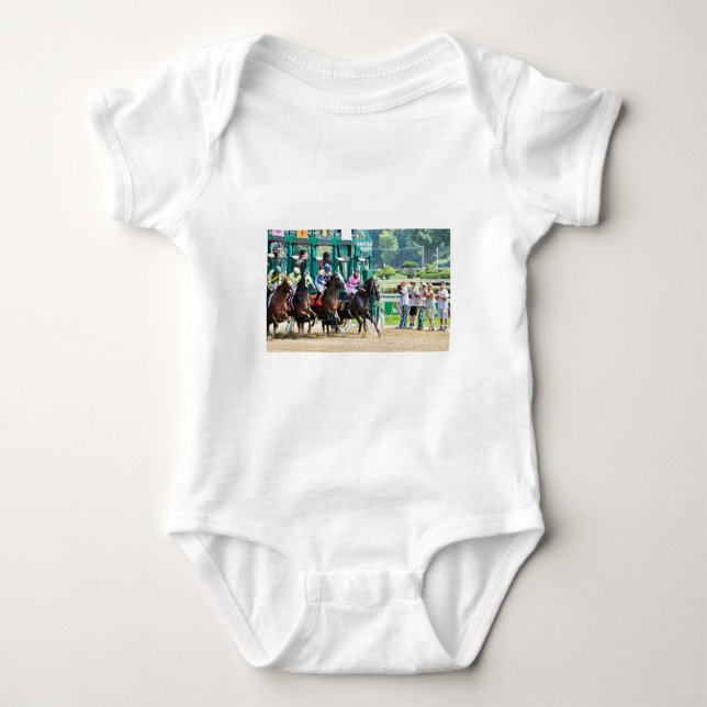 Off at Saratoga Baby Bodysuit (Front)