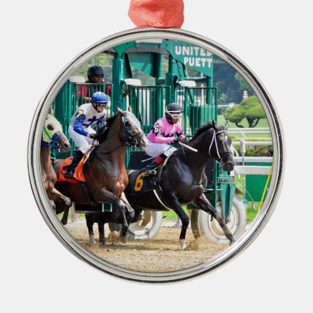 Off at Saratoga Metal Tree Decoration (Front)