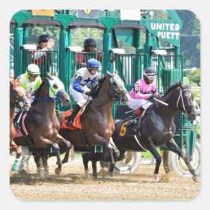 Off at Saratoga Square Sticker