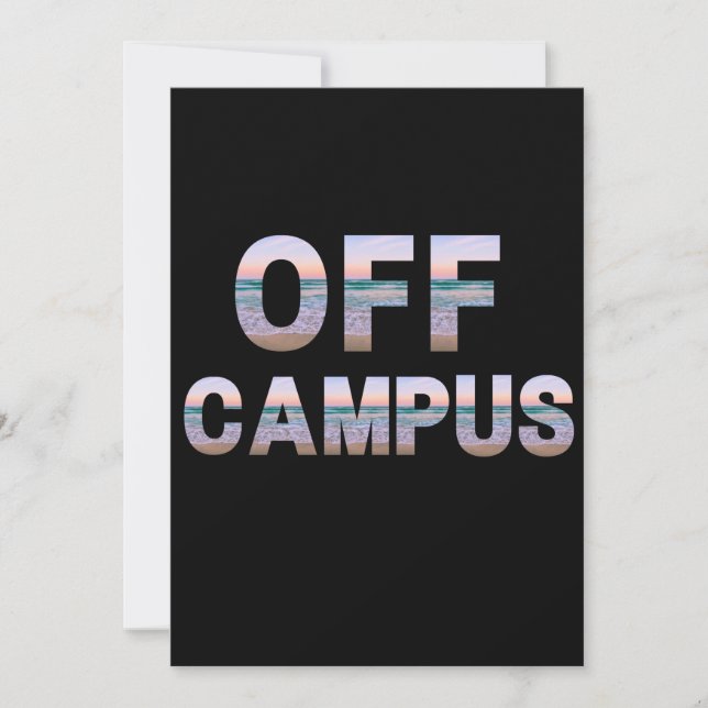 Off Campus Thank You Card (Front)