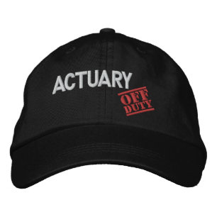 Off Duty Actuary Embroidered Hat