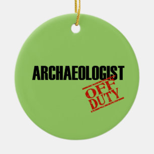 Off Duty Archaeologist Ceramic Tree Decoration