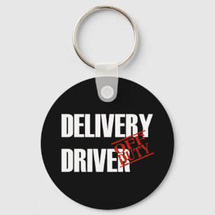 OFF DUTY DELIVERY DRIVER DARK KEY RING
